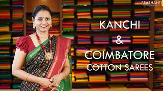 Kanchi & Coimbatore Cotton Sarees