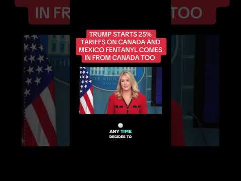 25% TARIFFS START #breakingnews #tariffs #fentanylawareness #canada_life🇨🇦 #trump