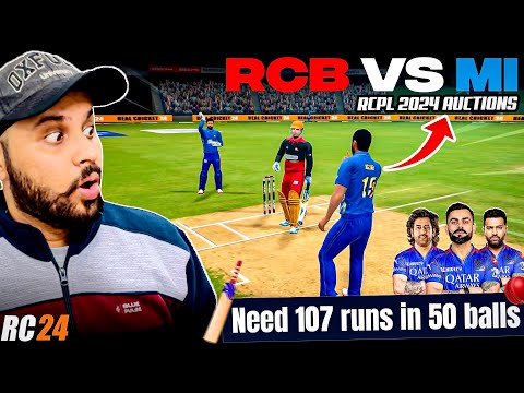 VIRAT and ROHIT PLAYS for RCB in RCPL RC 24 (Real Cricket 24)