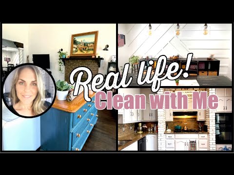 Clean with Me 2021 | Saturday House Cleaning Motivation | Large Family Cleaning Routine main living