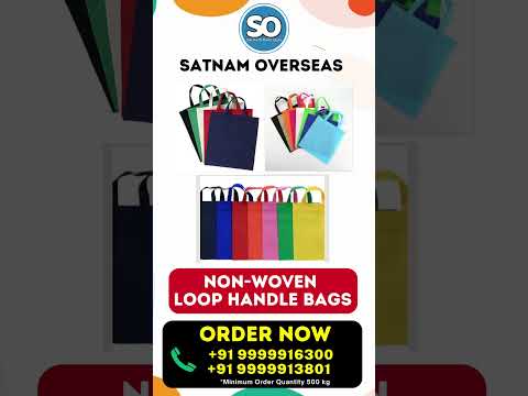 Non Woven Carry Bags | Non Woven Bags | D Cut | W Cut | Factory manufacturer wholesaler