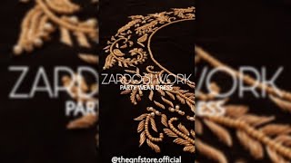 Party Wear Dress | Hand Work | Latest Design | Black Dress | Zardosi Work #style #fashion #shorts