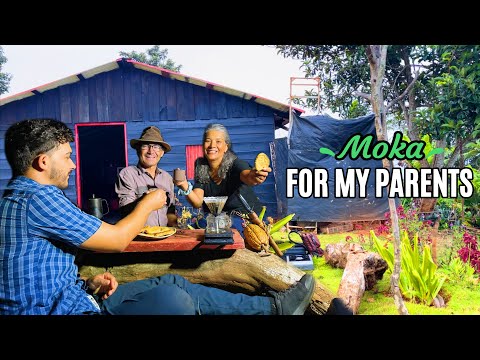 Making a COFFEE MOKA for my parents on a beautiful mountain | ASMR