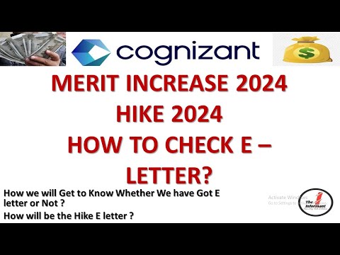 Cognizant Merit Increase 2024 | How to Check E Letter | Cognizant Hike 2024| Cognizant E letters Out