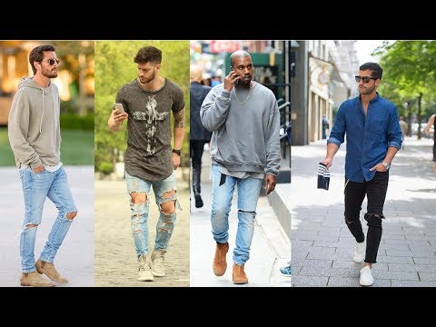 Ripped Jeans Outfit Ideas For Men/2018 Ripped Jeans Ideas