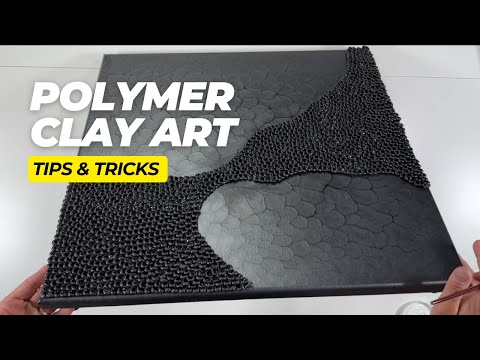 Polymer Clay as Texture Over Acrylic Pour Art? Sharing What I Learned: Do's, Don'ts, Tips & Tricks