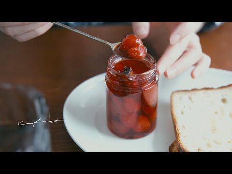 Delicious Strawberry Jam Recipe with CLEVER Dripper Iced Coffee【Daily Life with Coffee VLOG】