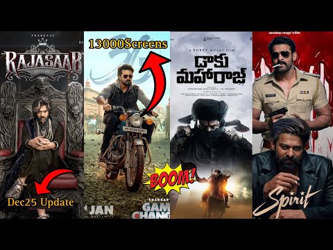 RajaSaab | Game changer | Daaku Maharaj | Spirit | Prabhas | Ramcharan | Balakrishna | Alluarjun |