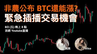 緊急插播交易機會！非農公布，BTC還能漲？ ft. 跳跳 ＆ Felisa