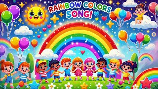 Rainbow Colors Song for Kids | Learn Colors with Fun & Music! #aforapplepoem #kidslearning