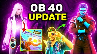 OB40 update free fire | Free Fire OB40 update full details | 31 May new update free fire