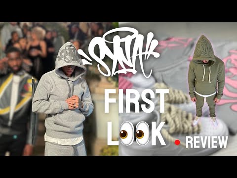 Synaworld logo Tracksuit - Review and Try on 👀- Central Cee’s new clothing brand!