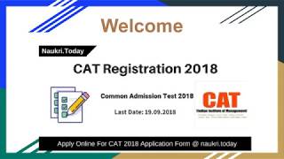 CAT Registration 2018 - Common Admission Test CAT 2018 Application Form