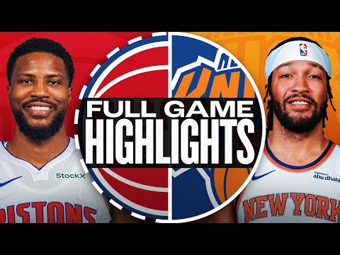 PISTONS at KNICKS | FULL GAME HIGHLIGHTS | January 13, 2025