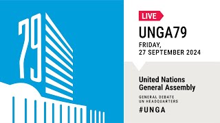 #UNGA 79 General Debate Live (Pakistan, Israel, Republic of Korea & more)- 27 September 2024 (Day 4)