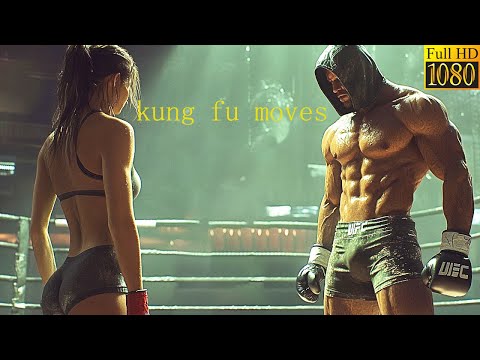 Fighting Movie! Female kung fu expert defeats the strongest boxer and levels the Japanese dojo.