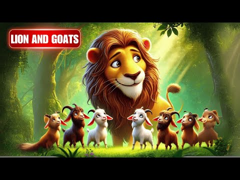 The Lion and Three Goats Moral Story for Kids | Moral Stories for kids