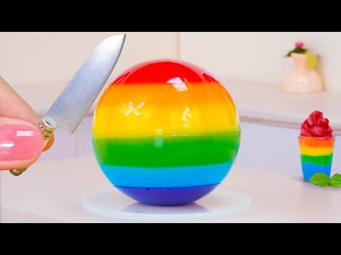 Sweet Rainbow Jelly 🌈🍉 Yummy Miniature Rainbow Jelly Making 😋 10+ Mini Rainbow Dessert For Summer