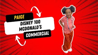 Paige in Disney’s 100-Year Anniversary McDonald’s Commercial | #paige Disney Magic x #McDonald’s