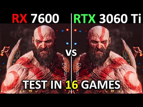 RX 7600 vs RTX 3060 Ti | Test in 16 Games | 1080p | 2024