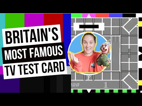 most nostalgic TV test cards // interesting UK vs USA comparison!