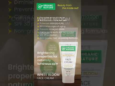 Organic Nature White Bloom  Face Cream Collagen with 5x Whitening