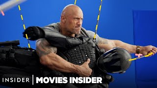 What 12 Of The Rock’s Stunts Looked Like Behind The Scenes | Movies Insider | Insider