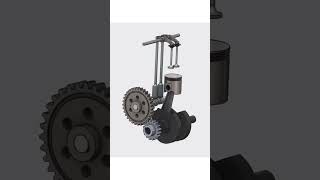 Single Cylinder Engine Assembly #engine #enginedesign #engineparts #assembly #4stroke  #cylinder