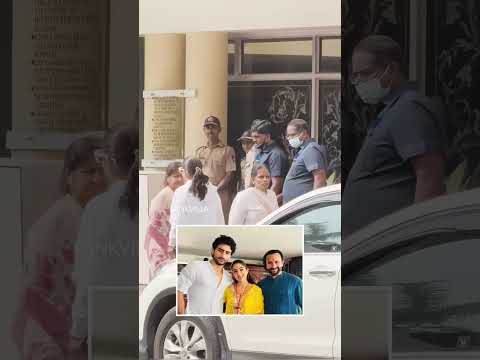 Ibrahim Ali khan & Sara  Visit Saif Ali khan at the hospital after Attack Video #shortsfeed #shorts