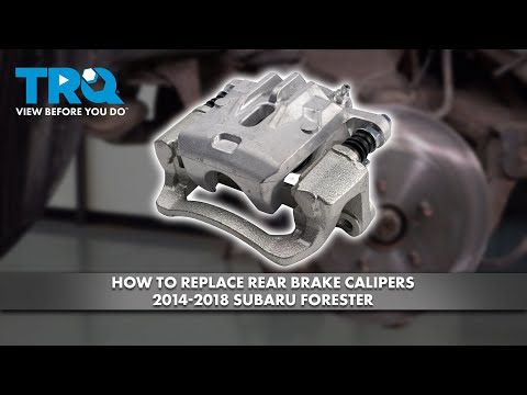 How to Replace Rear Brake Calipers 2014-2018 Subaru Forester