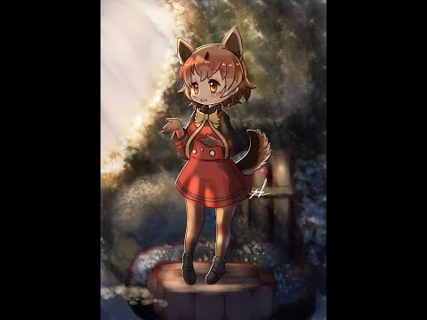 けものフレンズ painting process (#kemono_friends #KEMONOFRIENDS #けものフレンズ #動物朋友#ニューギニアハイランドワイルドドッグ)