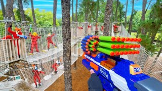 Nerf War | Amusement Park Battle 94(Nerf First Person Shooter)