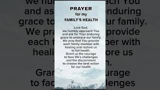 PRAYER FOR MY FAMILY'S HEALTH #motivationalvideo #motivational #prayer #familyhealing #family