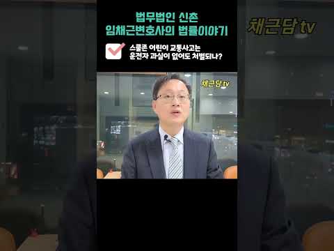 스쿨존 어린이 교통사고는 과실없어도 처벌한다고?NO!