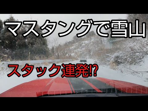 マスタングで雪山登ってみた！2015y マスタング エコブースト mustang snow