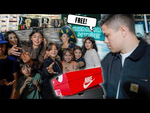 I Gave Away FREE SNEAKERS to Customers on Black Friday!