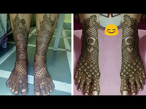 Latest bridal feet mehndi designs 2019 || mehndi designs for leg|#bridalmehndi design#YouTube shorts