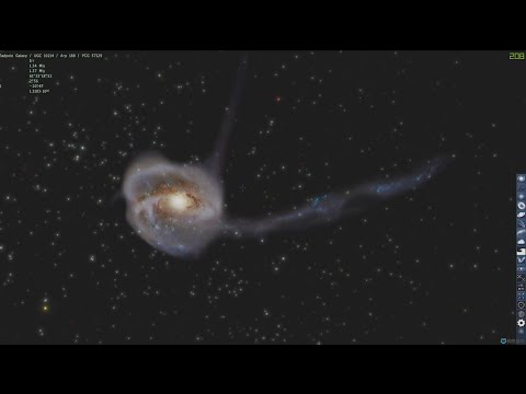 SpaceEngine，现实存在的有趣星系，蝌蚪星系很特别