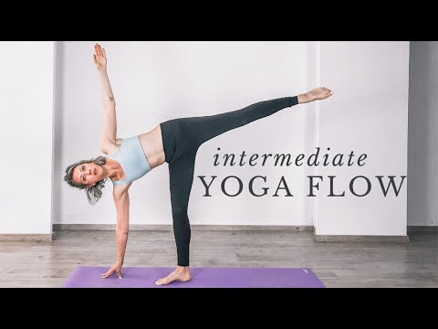 INTERMEDIATE VINYASA YOGA FLOW | 20 min morning yoga with one leg balance