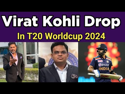 Bcci decided to virat kohli drop in upcoming t20 worldcup 2024