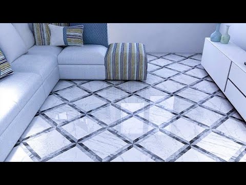 Living Room Floor Tiles With Border Design | Porcelain Ceramic Floor Tiles Types | Vitrified Floor