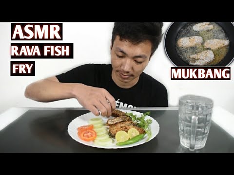 ASMR RAVA FISH FRY EATING (MUKBANG) #twistedfoodsasmr #asmreatingfishfry #indianmukbang #ravafishfry