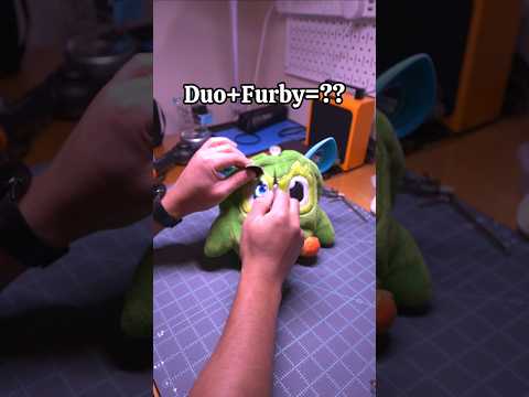 Would you like a talking Duo Plushie? @duolingo #furby  #robot #toys #shorts