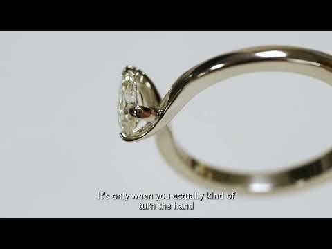 Behind The Scenes: Silhouette Pear Cut Diamond Solitaire Ring | The Village Goldsmith