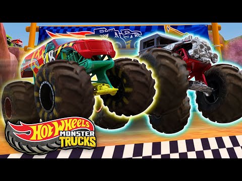 Hot Wheels Monster Trucks Blast Off for the Champions Cup! 💥🤯 | Hot Wheels