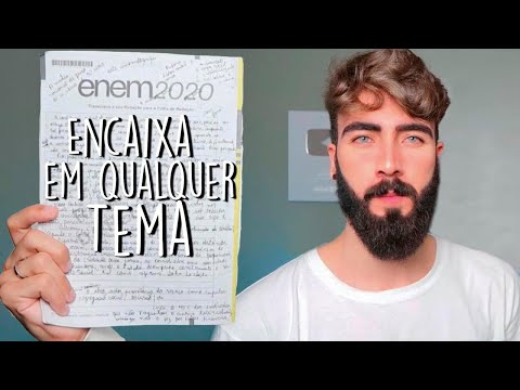 Meu modelo de redação NOTA 1000 para o ENEM