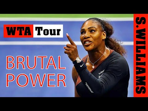 Serena Williams 💖 BRUTAL POWER.