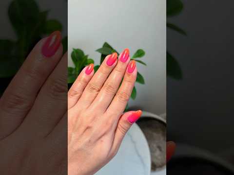 Summer sunset manicure tutorial