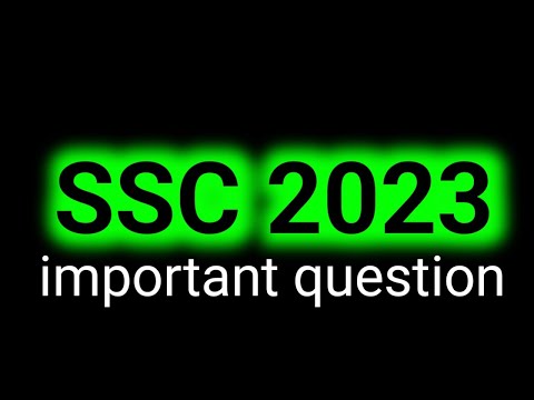 SSC mts 2023 | ssc important question 2023 | ssc question | #gk #sscchsl