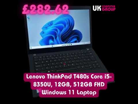 Lenovo ThinkPad T480s Core i5-8350U, 12GB, 512GB FHD Windows 11 Laptop £282.62 w/code 👇🔥🔥